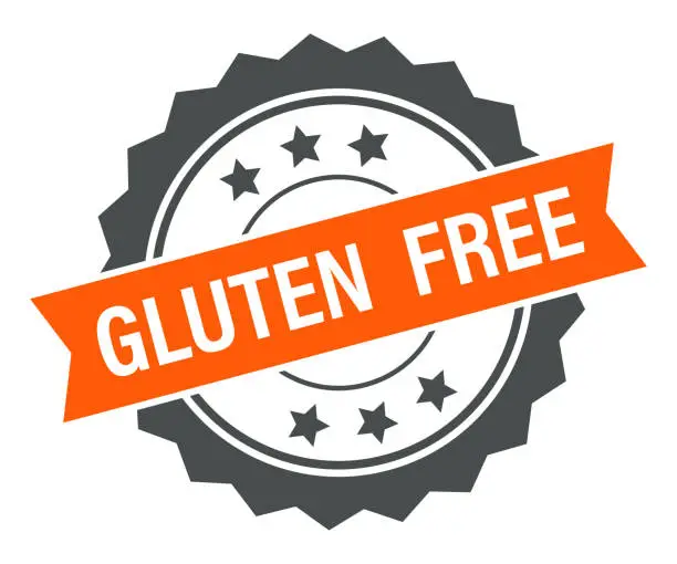 Vector illustration of Gluten Free - Stamp, Imprint, Banner, Label, Ribbon Template. Vector Stock Illustration