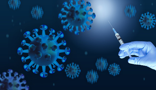 Global fight against plague, medical and scientific staff fight new coronavirus pneumonia.