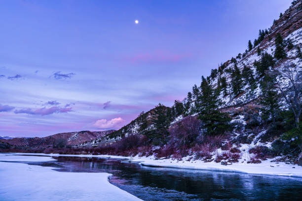 istock Winter View Along Colorado River at Dusk 1303897330