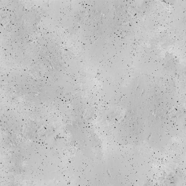 illustrations, cliparts, dessins animés et icônes de mur plat en béton gris clair sans couture avec imperfections naturelles et points minuscules - fond minimaliste moderne d’élégance avec la texture inégale dure brute - modèle de structure de papier - conception graphique de modèle dans le vecteur - béton