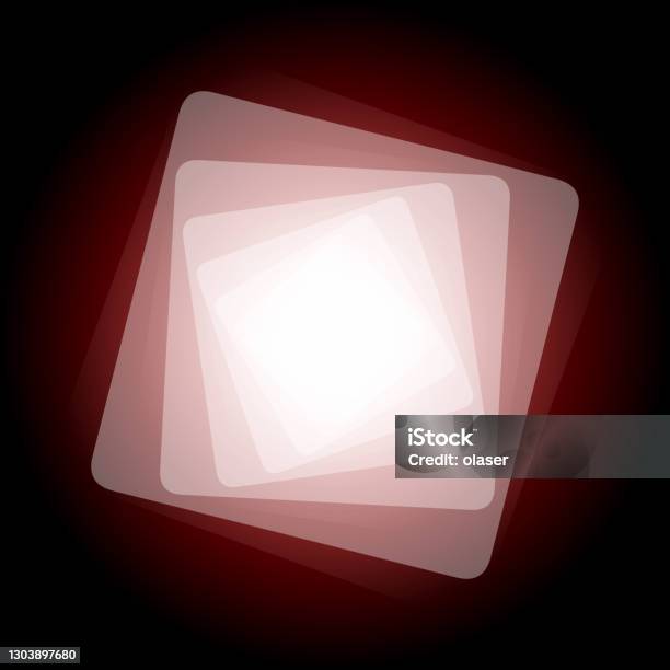 Light Red Rounded Square Red Colors Stacked Multiple Squares With Rounded Corners Stock ...