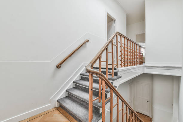 istock Stairs in the hallway 1303899487