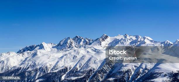 Alps Range With Baettlihorn Breithorn Bortelhorn Helsenhorn Monte Cervandone Gross Schinhorn Stock Photo - Download Image Now