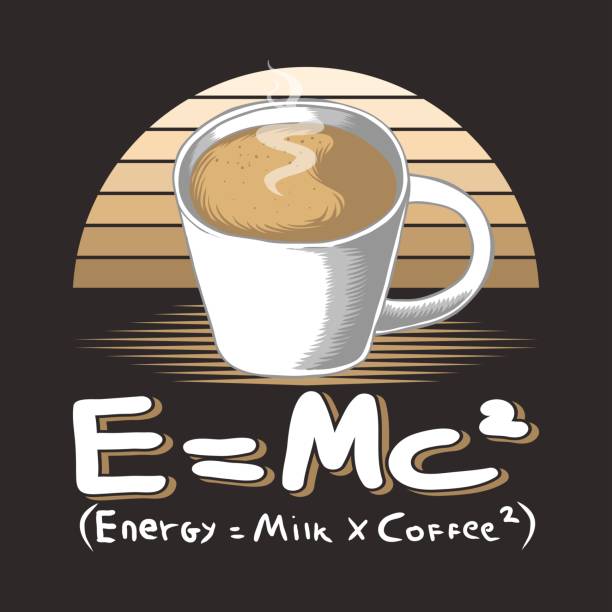 illustrations, cliparts, dessins animés et icônes de illustration rétro rétro de vecteur de verre de café de lait - professeur(e)