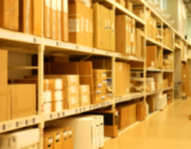 istock Abstract blur supermarket discount store 1303912925