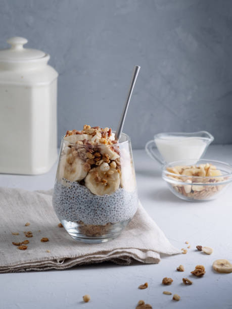 istock Healthy breakfast in a glass 1303913035