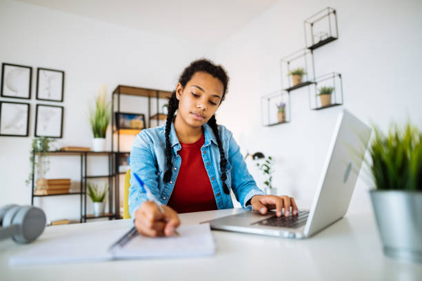 istock African-American woman working from home on laptop during coronavirus quarantine 1303915551