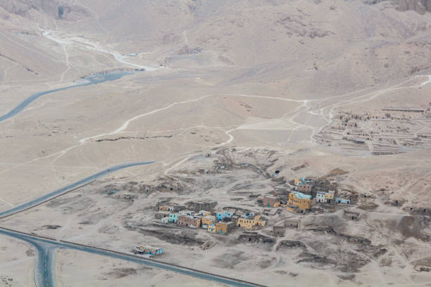 istock View of a small village built among ancient Egyptian graves 1303916801