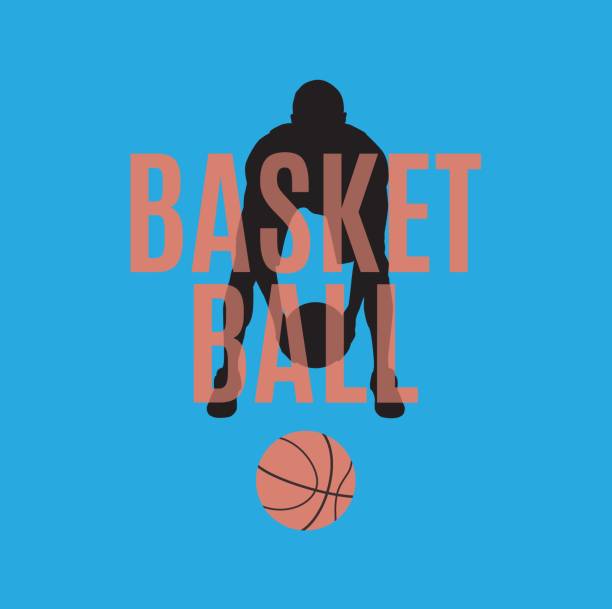 istock Basketball game emblem, label, print, t-shirt design, vector illustration. Basketball dribbling skills, moves, tricks. 1303917082