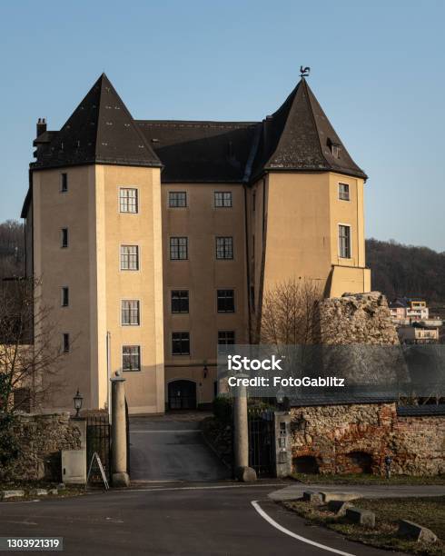 Castle Steyregg Near Linz Austria Stock Photo - Download Image Now - Ancient, Architecture, Austria