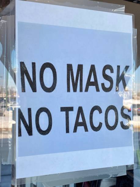 istock No mask, no tacos sign 1303922136
