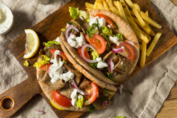 istock Homemade Greek Gyro Sandwich 1303923963