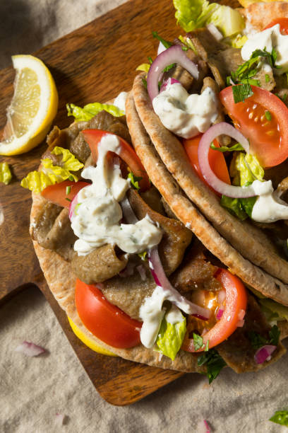 istock Homemade Greek Gyro Sandwich 1303923983