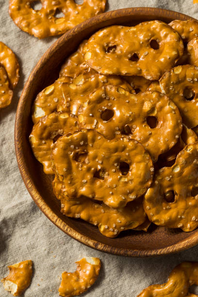 istock Homemade Salty Pretzel Crisps 1303924126