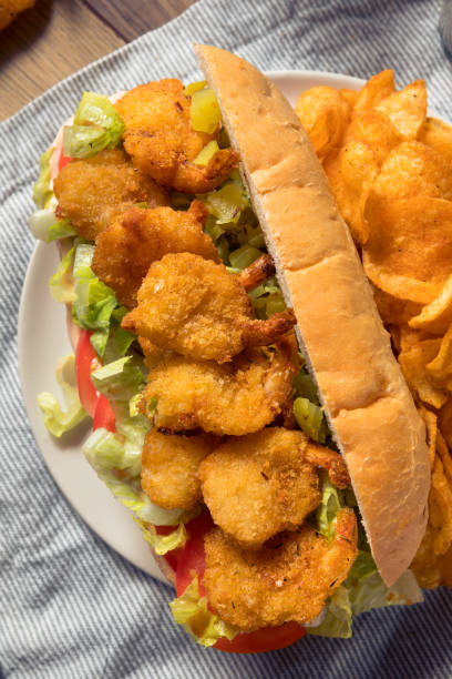istock Homemade Shrimp Po Boy Sandwich 1303924146