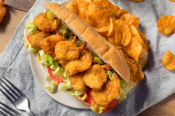 istock Homemade Shrimp Po Boy Sandwich 1303924160
