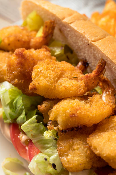 istock Homemade Shrimp Po Boy Sandwich 1303924207