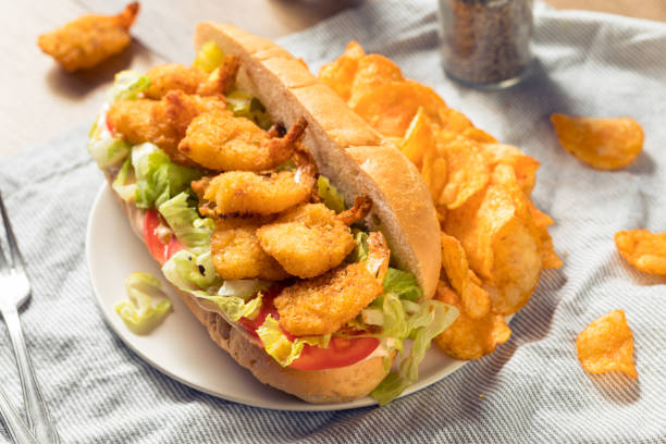 istock Homemade Shrimp Po Boy Sandwich 1303924220