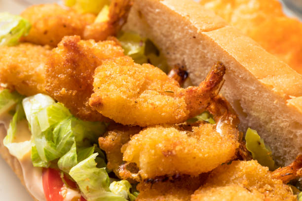 istock Homemade Shrimp Po Boy Sandwich 1303924258