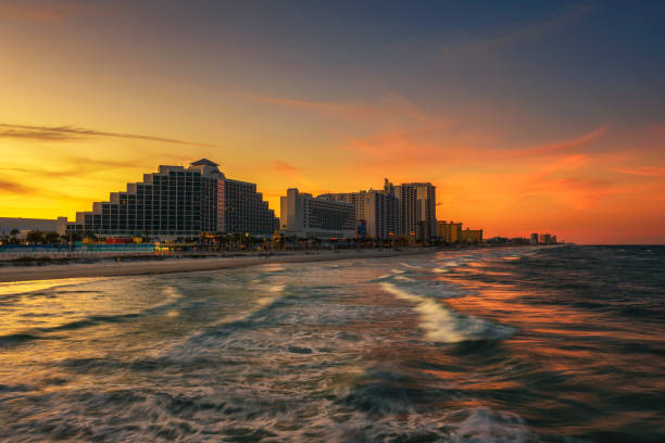 istock Sunset skyline of Daytona Beach, Florida 1303926225