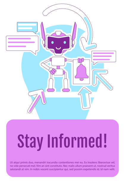 Smartbot Poster 20+ Smart Technology Line Design Brochure Poster Template A4 Stock ...
