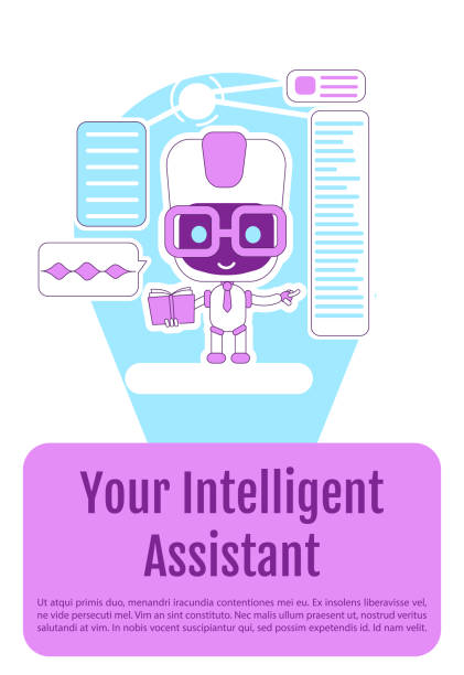 Smartbot Poster 20+ Smart Technology Line Design Brochure Poster Template A4 Stock ...