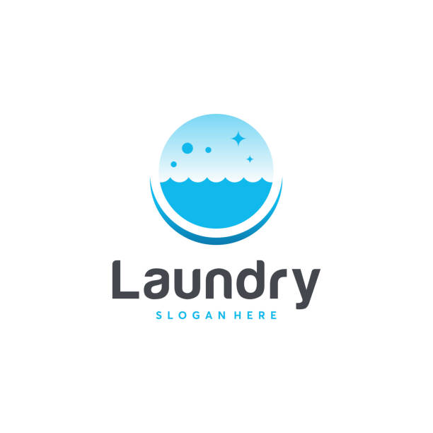 1,400+ Laundry Logo Modern Illustrations, Royalty-Free Vector Graphics ...