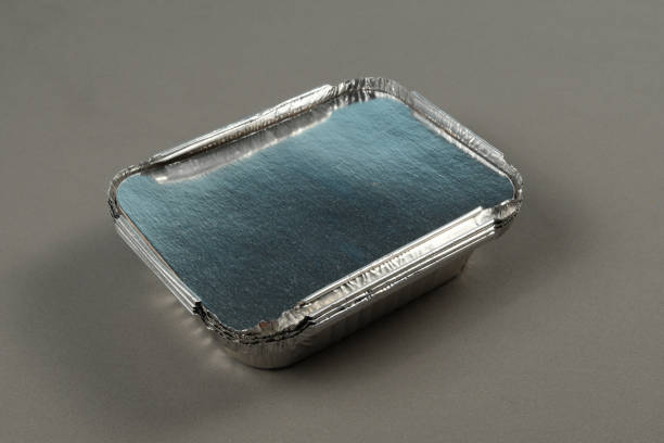 istock Aluminum containers for taking hot food prepared 1303947630