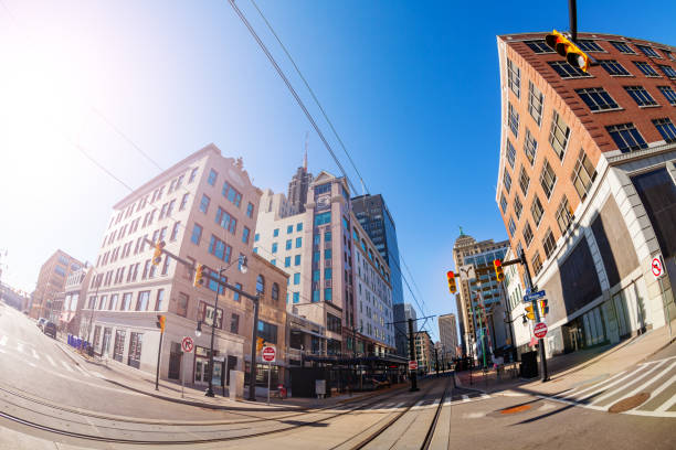 istock Main street intersection in Buffalo downtown 1303952810