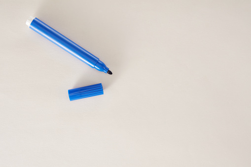 felt-tip pen on a white
