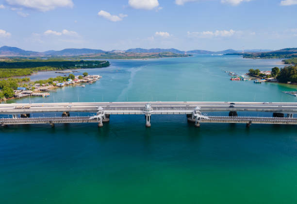 istock Phuket sarasin bridge Aerial view 1303953161