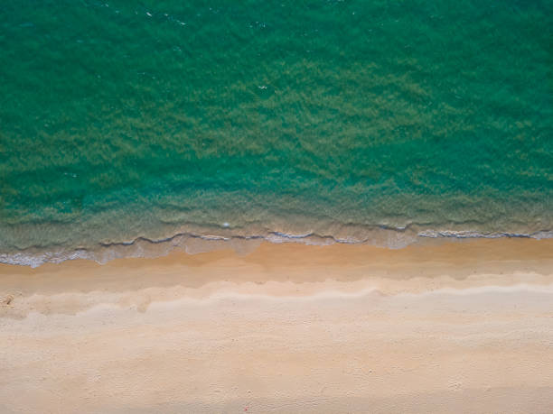 istock Beautiful beach sea top view 1303953759