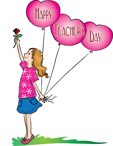 Vector Cartoon Teachers Day Card Stock Illustration - Download Image Now -  Book, Cartoon, Child - iStock