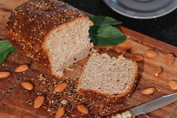 istock Whole wheat bread made with a selection of various seeds. 1303962994