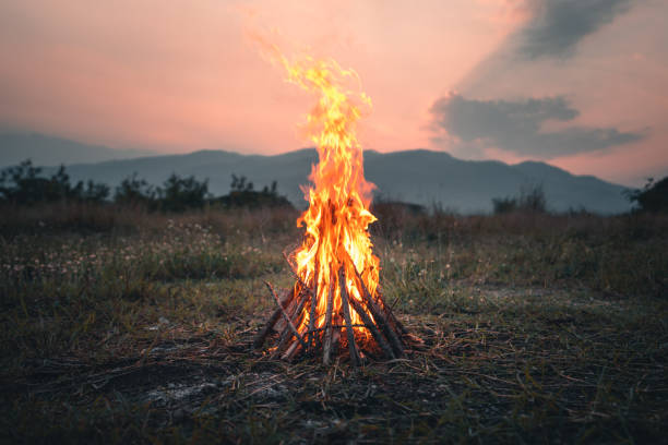 istock Camp Fire The bonfire in the evening 1303963039