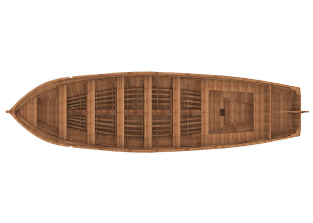 istock Wooden Boat Isolated 1303963798