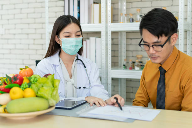 istock Patient meet nutritionist. 1303964639