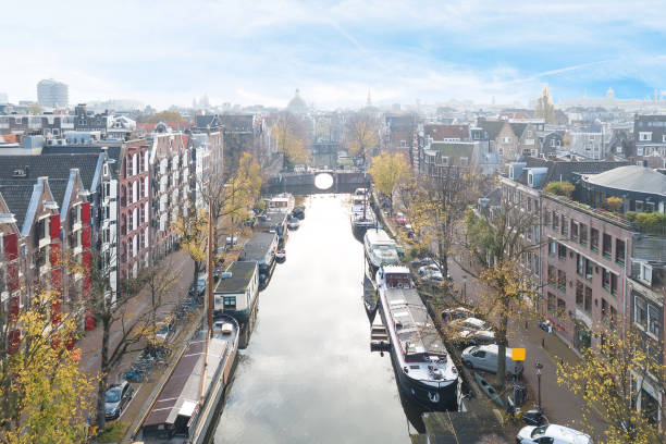 istock Residential area by the river 1303966267