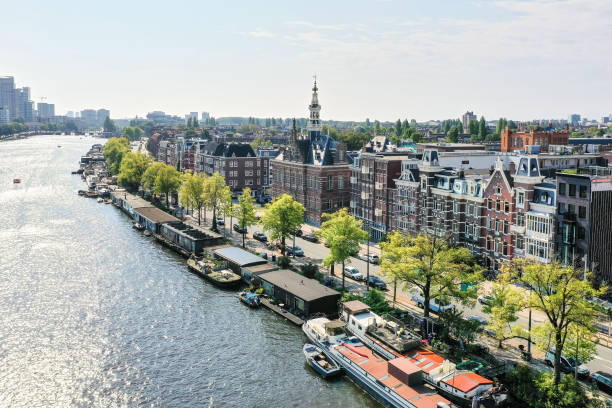istock Residential area by the river 1303966490