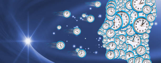 istock the contour of a human head with dials on an abstract background. Several dials are in front of the head contour and particles are separated from them. 3D image 1303969920