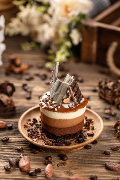 초콜릿과 커피 케이크 - 커피 케이크 뉴스 사진 이미지
