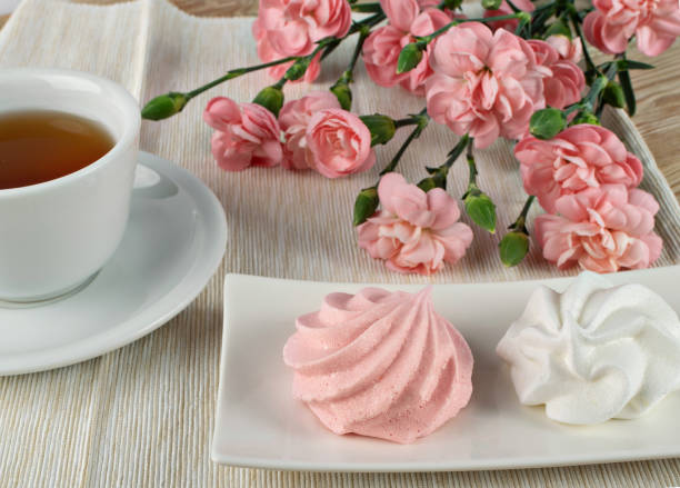 istock White Meringue Cookies Made from Whipped Egg Whites 1303979082