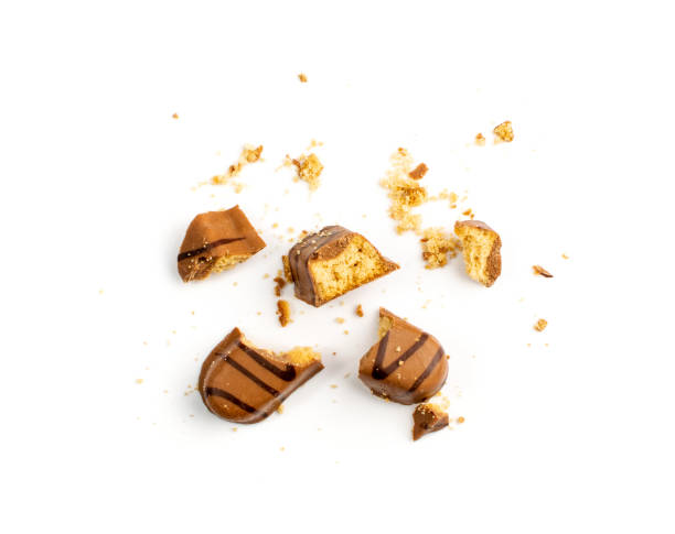 istock Crumbled Chocolate Chip Biscuits, Broken Butter Cookies 1303984793
