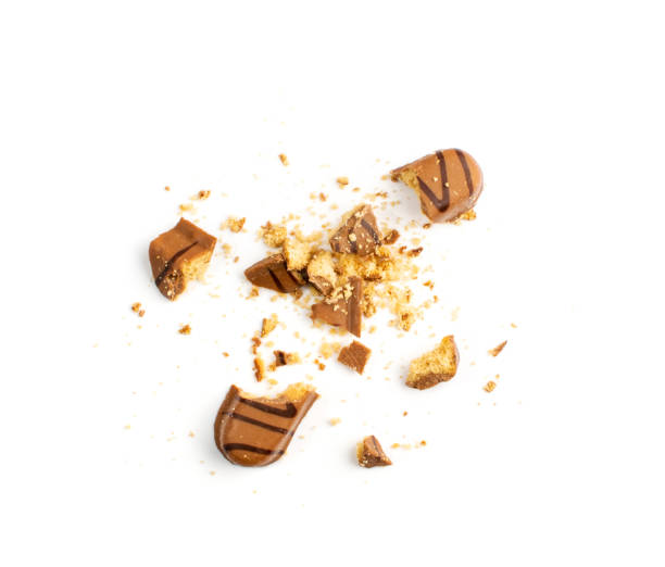 istock Crumbled Chocolate Chip Biscuits, Broken Butter Cookies 1303984799