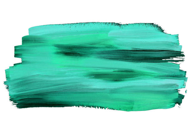 istock Neon green gouache background. 1303994503