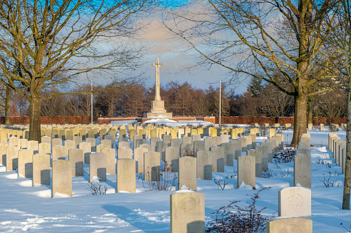 Snowy Day at the Arlington National Cemetery