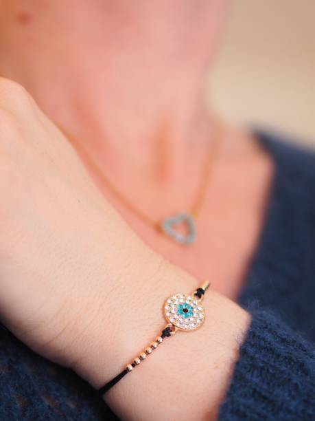 istock Evil eye bracelet for lucky charm 1304011918