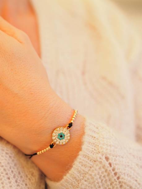 istock Evil eye bracelet for lucky charm 1304011923