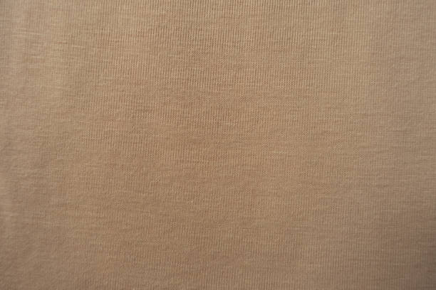 istock Simple beige cotton jersey fabric from above 1304023108