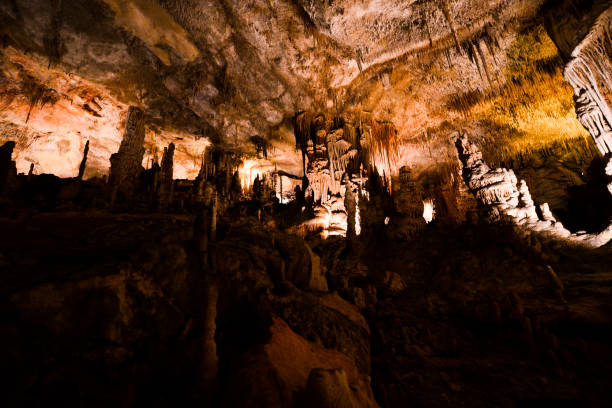 istock View inside of cave with stalactites 1304025735